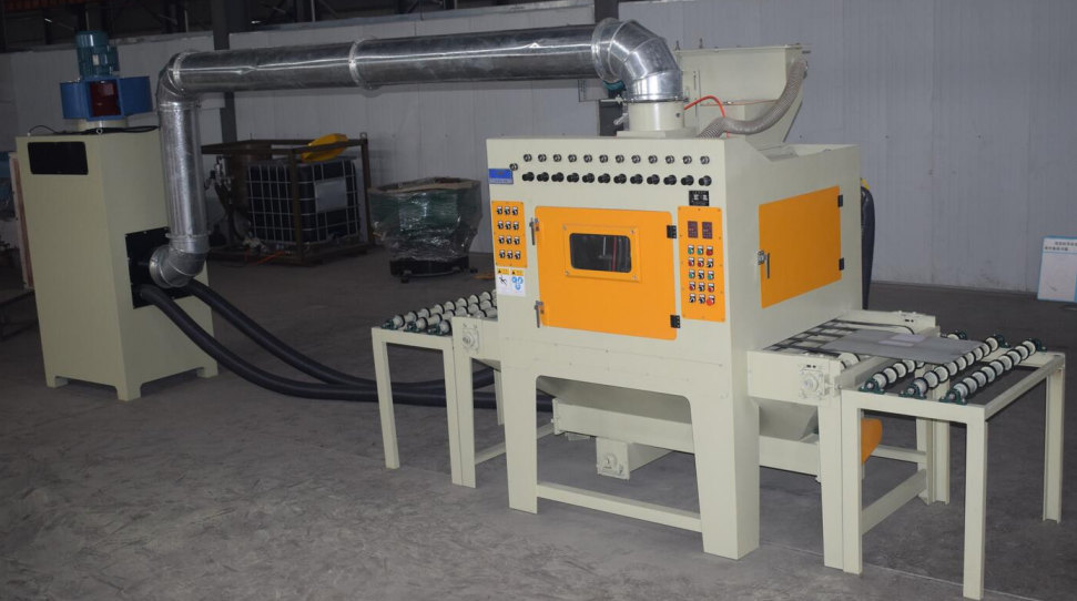 通過式自動(dòng)噴砂機(jī)，輸送帶自動(dòng)噴砂機(jī)